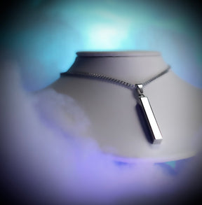 Plated Bar Necklace With Elegant Chain-Bulk Purchase- Laser Engraving-Limited Quantities