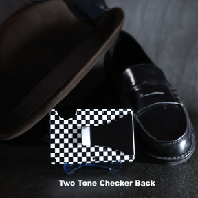 2 Tone Ska Wallet with RFID Protection – Unique Two Tone RFID Card Holder, Perfect Gift for Skankers