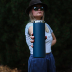 20oz Stainless Steel Powder Coated Skinny Tumbler Blanks-Promo Gear or Bulk Orders