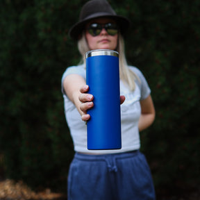 20oz Stainless Steel Powder Coated Skinny Tumbler Blanks-Promo Gear or Bulk Orders