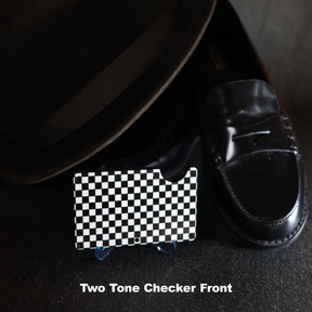 2 Tone Ska Wallet with RFID Protection – Unique Two Tone RFID Card Holder, Perfect Gift for Skankers