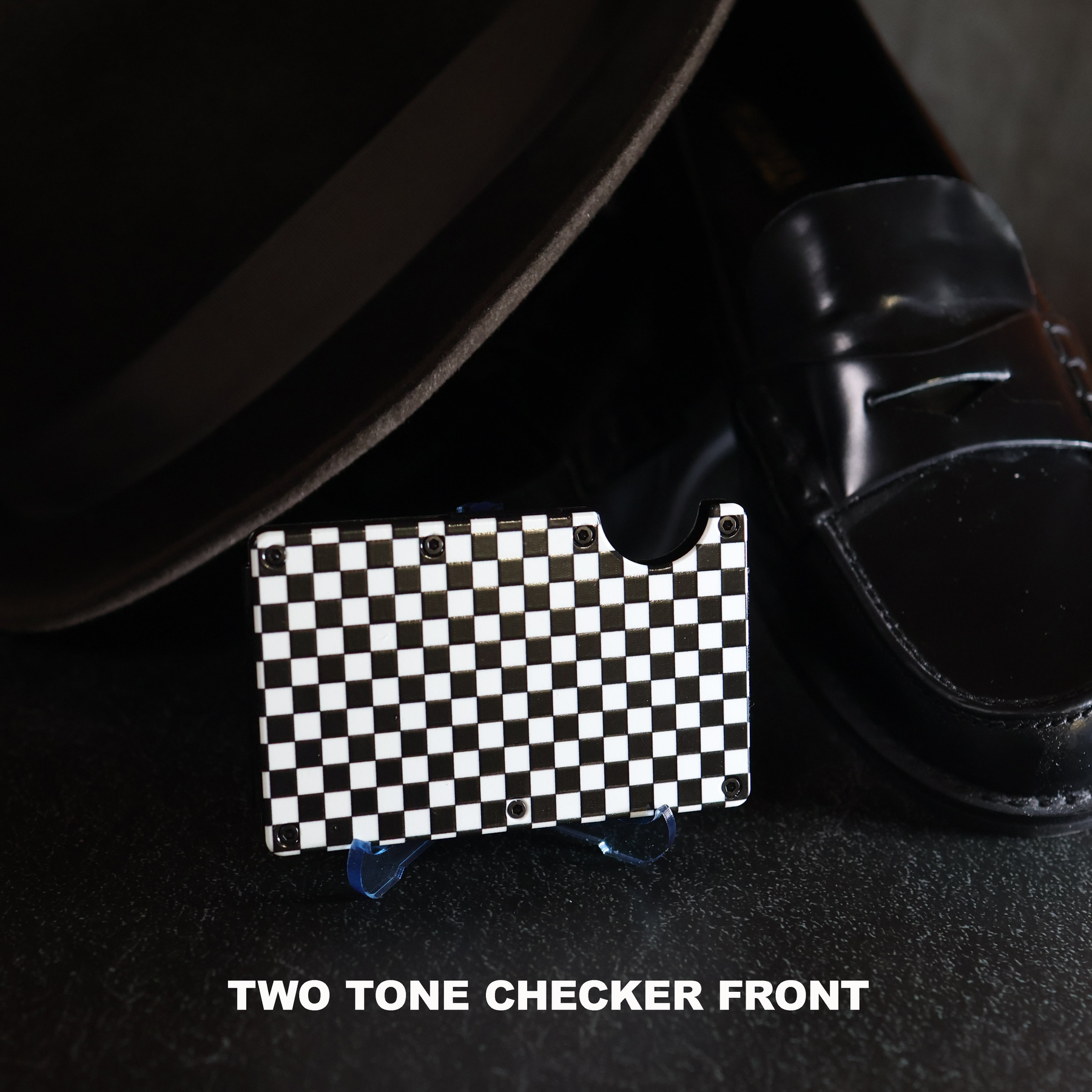 2 Tone Ska Wallet with RFID Protection – Unique Two Tone RFID Card Holder, Perfect Gift for Skankers