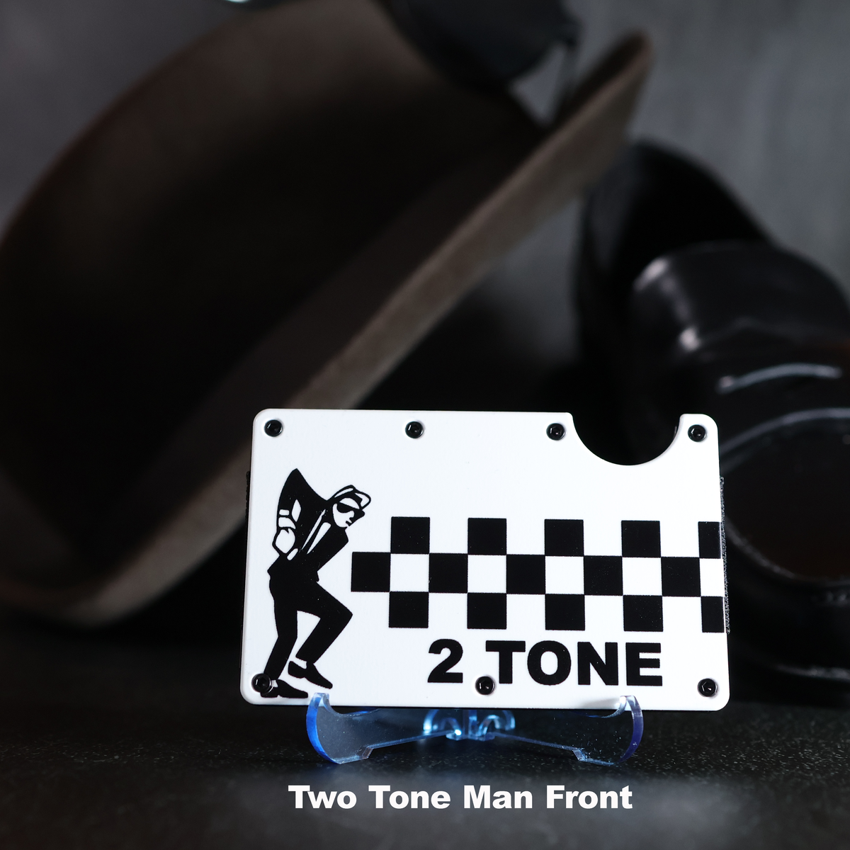 2 Tone Ska Wallet with RFID Protection – Unique Two Tone RFID Card Holder, Perfect Gift for Skankers