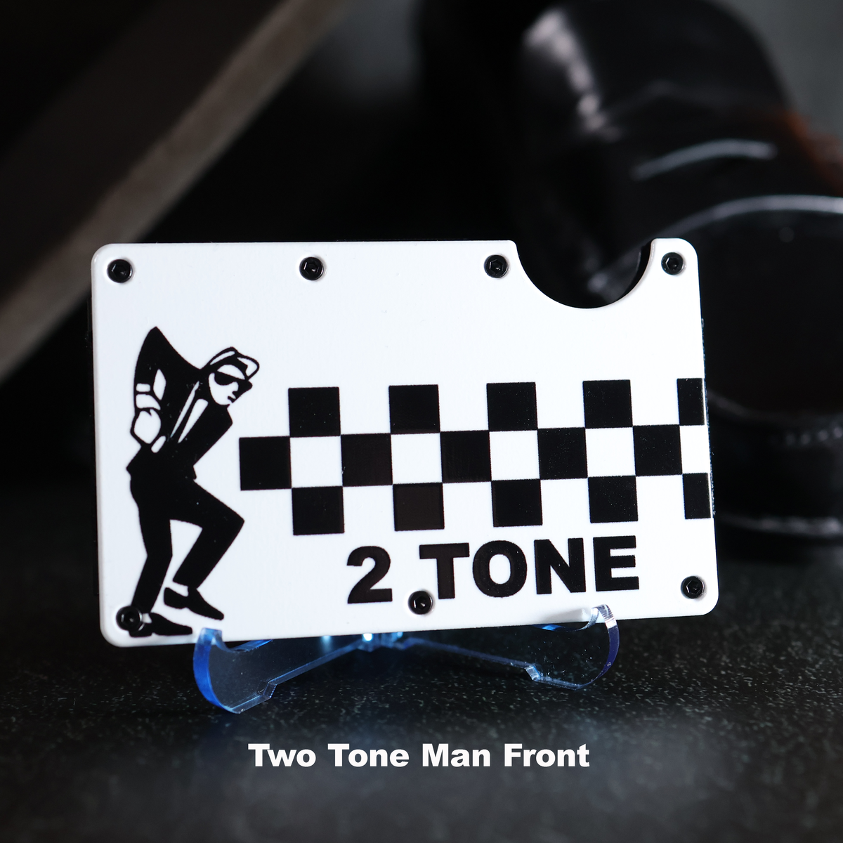 2 Tone Ska Wallet with RFID Protection – Unique Two Tone RFID Card Holder, Perfect Gift for Skankers